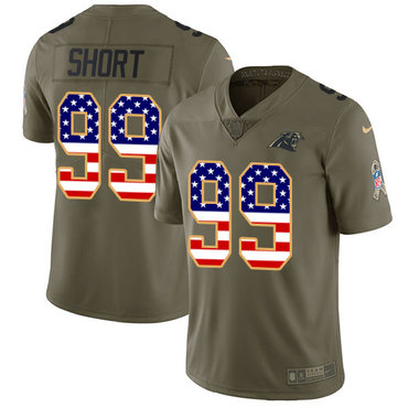 Nike Panthers #99 Kawann Short Olive USA Flag Men's Stitched NFL Limited 2017 Salute To Service Jersey Nike Panthers #99 Kawann Short Olive USA Flag Men's Stitched NFL Limited 2017 Salute To Service Jersey