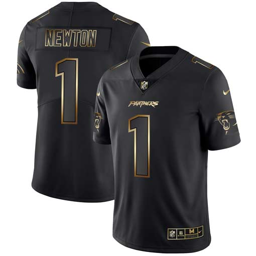 Nike Panthers 1 Cam Newton Black Gold Vapor Untouchable Limited Jersey Nike Panthers 1 Cam Newton Black Gold Vapor Untouchable Limited Jersey