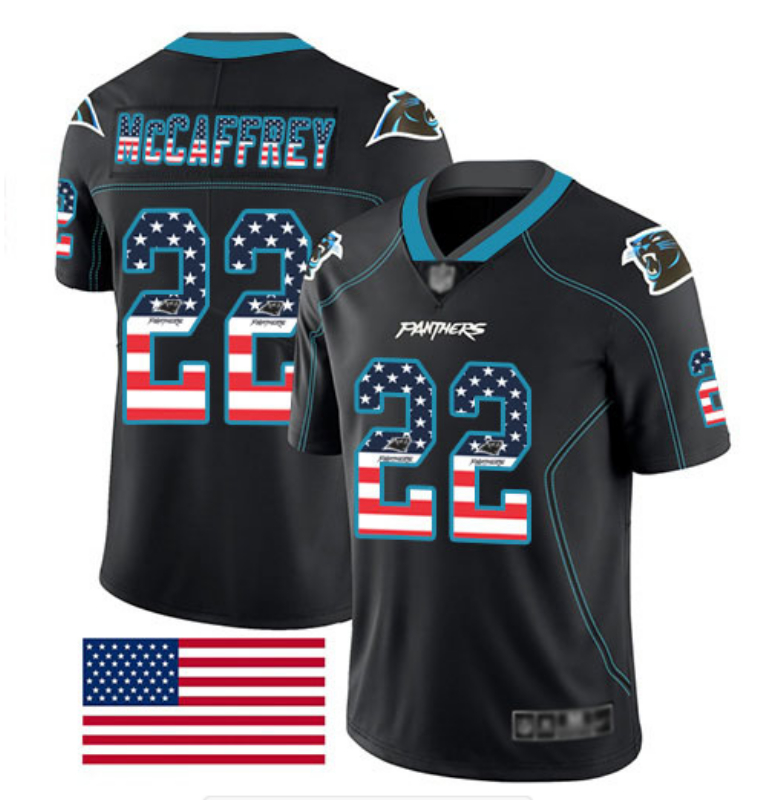 Nike Panthers 22 Christian McCaffrey Black USA Flash Fashion Limited Jersey Nike Panthers 22 Christian McCaffrey Black USA Flash Fashion Limited Jersey