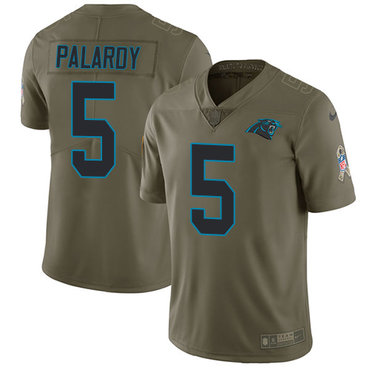 Nike Panthers 5 Michael Palardy Olive Salute To Service Limited Jersey Nike Panthers 5 Michael Palardy Olive Salute To Service Limited Jersey