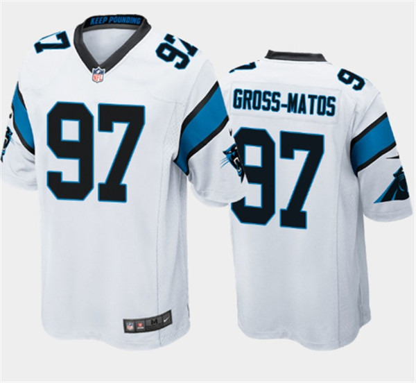 Nike Panthers 97 Yetur Gross-Matos White 2020 NFL Draft First Round Pick Vapor Untouchable Limited Jersey Nike Panthers 97 Yetur Gross-Matos White 2020 NFL Draft First Round Pick Vapor Untouchable Limited Jersey