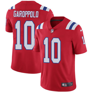 Nike Patriots #10 Jimmy Garoppolo Red Alternate Youth Stitched NFL Vapor Untouchable Limited Jersey