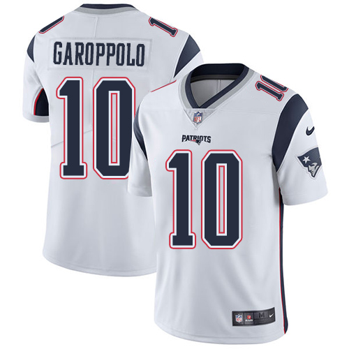 Nike Patriots #10 Jimmy Garoppolo White Men's Stitched NFL Vapor Untouchable Limited Jersey Nike Patriots #10 Jimmy Garoppolo White Men's Stitched NFL Vapor Untouchable Limited Jersey