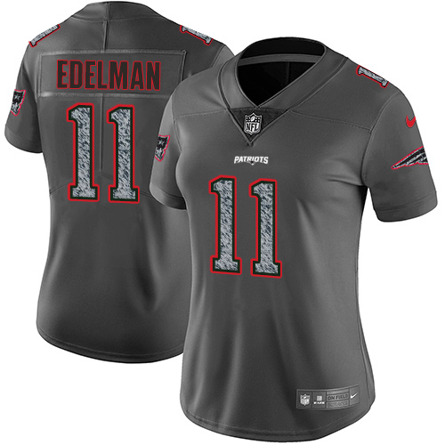 Nike Patriots #11 Julian Edelman Gray Static Women's NFL Vapor Untouchable Game Jersey Nike Patriots #11 Julian Edelman Gray Static Women's NFL Vapor Untouchable Game Jersey