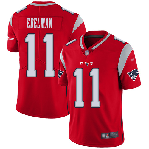 Nike Patriots #11 Julian Edelman Red Men's Stitched Football Limited Inverted Legend Jersey Nike Patriots #11 Julian Edelman Red Men's Stitched Football Limited Inverted Legend Jersey