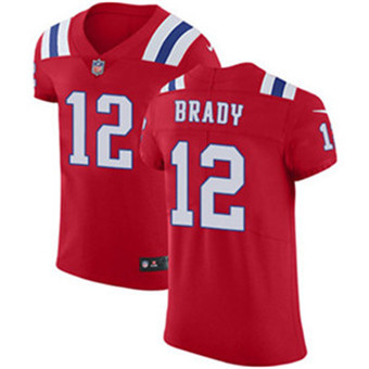 Nike Patriots #12 Tom Brady Red Alternate Men's Stitched NFL Vapor Untouchable Elite Jersey Nike Patriots #12 Tom Brady Red Alternate Men's Stitched NFL Vapor Untouchable Elite Jersey