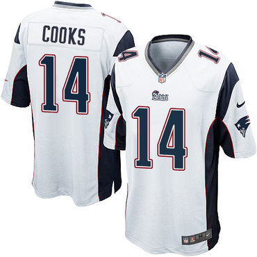 Nike Patriots #14 Brandin Cooks White Youth Stitched NFL New Elite Jersey