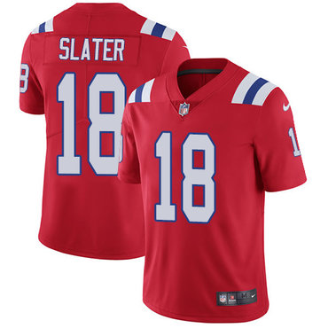 Nike Patriots #18 Matt Slater Red Alternate Men's Stitched NFL Vapor Untouchable Limited Jersey Nike Patriots #18 Matt Slater Red Alternate Men's Stitched NFL Vapor Untouchable Limited Jersey