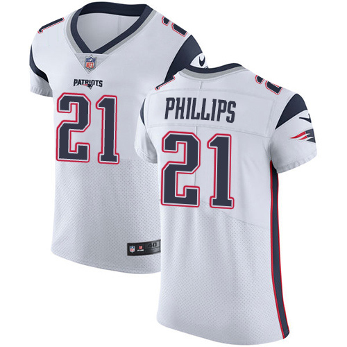 Nike Patriots #21 Adrian Phillips White Men's Stitched NFL New Elite Jersey Nike Patriots #21 Adrian Phillips White Men's Stitched NFL New Elite Jersey
