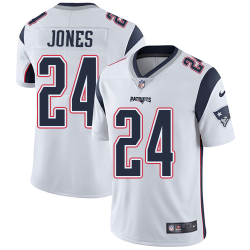 Nike Patriots #24 Cyrus Jones White Men's Stitched NFL Vapor Untouchable Limited Jersey Nike Patriots #24 Cyrus Jones White Men's Stitched NFL Vapor Untouchable Limited Jersey