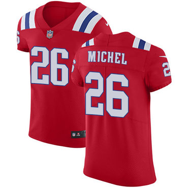 Nike Patriots #26 Sony Michel Red Alternate Men's Stitched NFL Vapor Untouchable Elite Jersey Nike Patriots #26 Sony Michel Red Alternate Men's Stitched NFL Vapor Untouchable Elite Jersey
