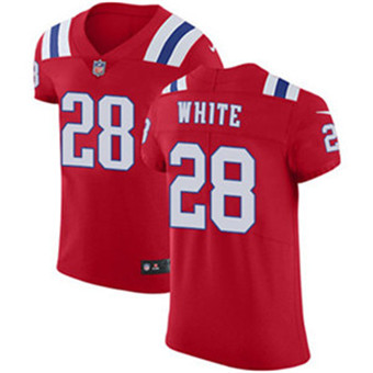 Nike Patriots #28 James White Red Alternate Men's Stitched NFL Vapor Untouchable Elite Jersey Nike Patriots #28 James White Red Alternate Men's Stitched NFL Vapor Untouchable Elite Jersey