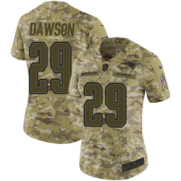 Nike Patriots #29 Duke Dawson Camo Women's Stitched NFL Limited 2018 Salute to Service Jersey Nike Patriots #29 Duke Dawson Camo Women's Stitched NFL Limited 2018 Salute to Service Jersey