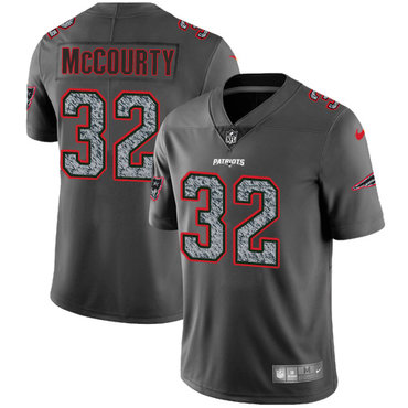Nike Patriots #32 Devin McCourty Gray Static Youth NFL Vapor Untouchable Game Jersey
