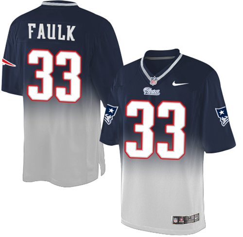 Nike Patriots #33 Kevin Faulk Navy Blue Grey Men's Stitched NFL Elite Fadeaway Fashion Jersey Nike Patriots #33 Kevin Faulk Navy Blue Grey Men's Stitched NFL Elite Fadeaway Fashion Jersey