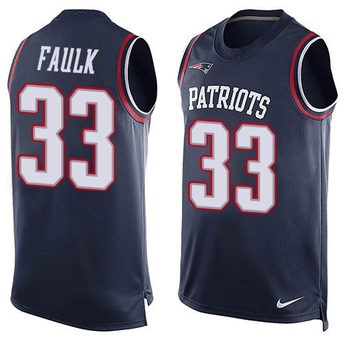 Nike Patriots #33 Kevin Faulk Navy Blue Team Color Men's Stitched NFL Limited Tank Top Jersey Nike Patriots #33 Kevin Faulk Navy Blue Team Color Men's Stitched NFL Limited Tank Top Jersey
