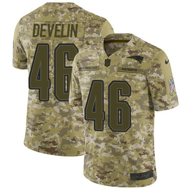 Nike Patriots #46 James Develin Camo Men's Stitched NFL Limited 2018 Salute To Service Jersey Nike Patriots #46 James Develin Camo Men's Stitched NFL Limited 2018 Salute To Service Jersey