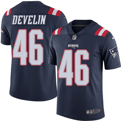 Nike Patriots #46 James Develin Navy Blue Men's Stitched NFL Limited Rush Jersey Nike Patriots #46 James Develin Navy Blue Men's Stitched NFL Limited Rush Jersey