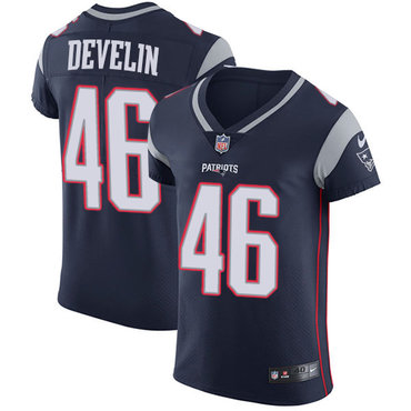 Nike Patriots #46 James Develin Navy Blue Team Color Men's Stitched NFL Vapor Untouchable Elite Jersey Nike Patriots #46 James Develin Navy Blue Team Color Men's Stitched NFL Vapor Untouchable Elite Jersey