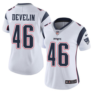 Nike Patriots #46 James Develin White Women's Stitched NFL Vapor Untouchable Limited Jersey Nike Patriots #46 James Develin White Women's Stitched NFL Vapor Untouchable Limited Jersey