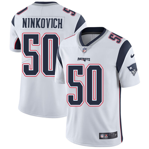 Nike Patriots #50 Rob Ninkovich White Men's Stitched NFL Vapor Untouchable Limited Jersey