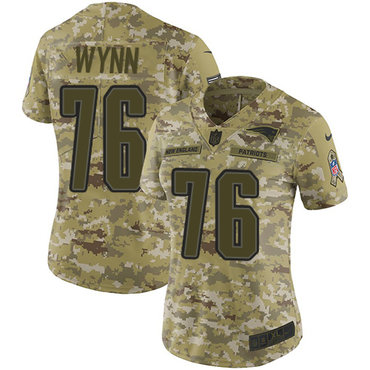 Nike Patriots #76 Isaiah Wynn Camo Women's Stitched NFL Limited 2018 Salute to Service Jersey Nike Patriots #76 Isaiah Wynn Camo Women's Stitched NFL Limited 2018 Salute to Service Jersey