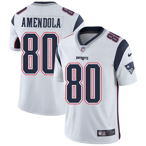 Nike Patriots #80 Danny Amendola White Men's Stitched NFL Vapor Untouchable Limited Jersey Nike Patriots #80 Danny Amendola White Men's Stitched NFL Vapor Untouchable Limited Jersey