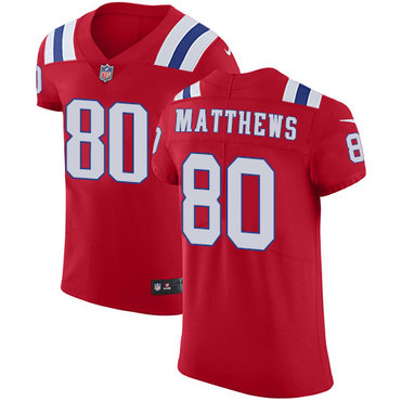 Nike Patriots #80 Jordan Matthews Red Alternate Men's Stitched NFL Vapor Untouchable Elite Jersey Nike Patriots #80 Jordan Matthews Red Alternate Men's Stitched NFL Vapor Untouchable Elite Jersey