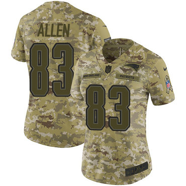 Nike Patriots #83 Dwayne Allen Camo Women's Stitched NFL Limited 2018 Salute to Service Jersey Nike Patriots #83 Dwayne Allen Camo Women's Stitched NFL Limited 2018 Salute to Service Jersey