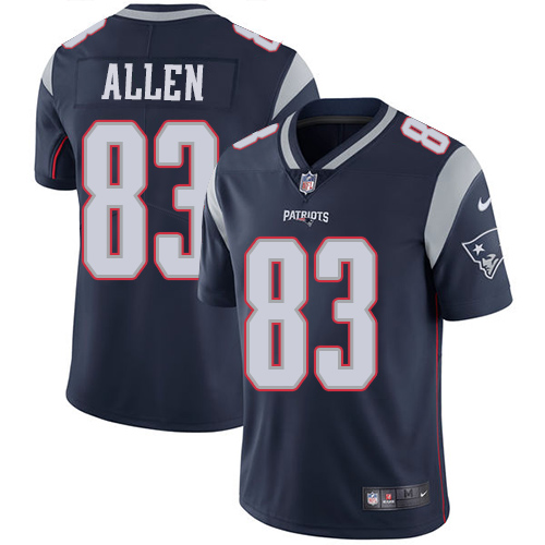 Nike Patriots #83 Dwayne Allen Navy Blue Team Color Men's Stitched NFL Vapor Untouchable Limited Jersey