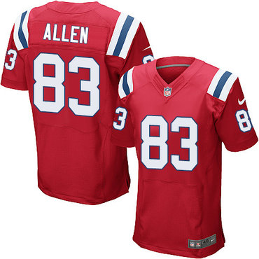 Nike Patriots #83 Dwayne Allen Red Alternate Men's Stitched NFL Elite Jersey Nike Patriots #83 Dwayne Allen Red Alternate Men's Stitched NFL Elite Jersey