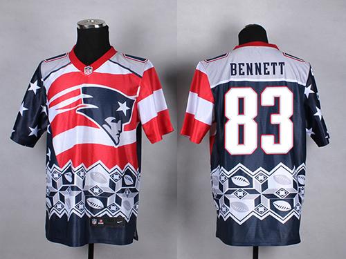 Nike Patriots #83 Martellus Bennett Navy Blue Men's Stitched NFL Elite Noble Fashion Jersey Nike Patriots #83 Martellus Bennett Navy Blue Men's Stitched NFL Elite Noble Fashion Jersey