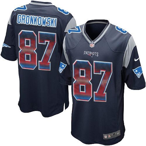Nike Patriots #87 Rob Gronkowski Navy Blue Team Color Men's Stitched NFL Limited Strobe Jersey Nike Patriots #87 Rob Gronkowski Navy Blue Team Color Men's Stitched NFL Limited Strobe Jersey
