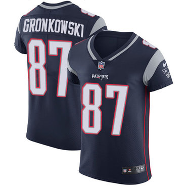 Nike Patriots #87 Rob Gronkowski Navy Blue Team Color Men's Stitched NFL Vapor Untouchable Elite Jersey Nike Patriots #87 Rob Gronkowski Navy Blue Team Color Men's Stitched NFL Vapor Untouchable Elite Jersey