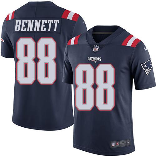 Nike Patriots #88 Martellus Bennett Navy Blue Men's Stitched NFL Limited Rush Jersey Nike Patriots #88 Martellus Bennett Navy Blue Men's Stitched NFL Limited Rush Jersey