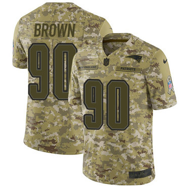 Nike Patriots #90 Malcom Brown Camo Men's Stitched NFL Limited 2018 Salute To Service Jersey Nike Patriots #90 Malcom Brown Camo Men's Stitched NFL Limited 2018 Salute To Service Jersey