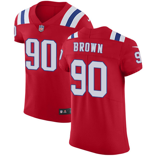 Nike Patriots #90 Malcom Brown Red Alternate Men's Stitched NFL Vapor Untouchable Elite Jersey Nike Patriots #90 Malcom Brown Red Alternate Men's Stitched NFL Vapor Untouchable Elite Jersey