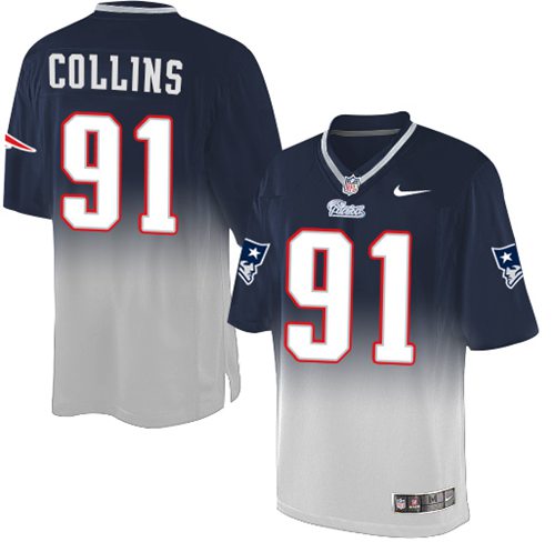 Nike Patriots #91 Jamie Collins Navy Blue Grey Men's Stitched NFL Elite Fadeaway Fashion Jersey Nike Patriots #91 Jamie Collins Navy Blue Grey Men's Stitched NFL Elite Fadeaway Fashion Jersey