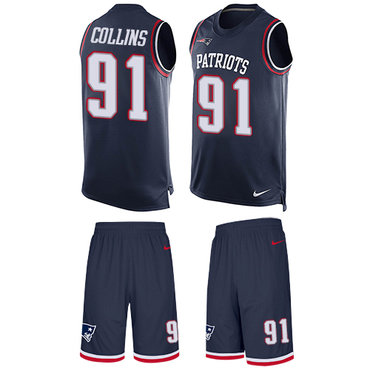Nike Patriots #91 Jamie Collins Navy Blue Team Color Men's Stitched NFL Limited Tank Top Suit Jersey Nike Patriots #91 Jamie Collins Navy Blue Team Color Men's Stitched NFL Limited Tank Top Suit Jersey
