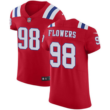 Nike Patriots #98 Trey Flowers Red Alternate Men's Stitched NFL Vapor Untouchable Elite Jersey Nike Patriots #98 Trey Flowers Red Alternate Men's Stitched NFL Vapor Untouchable Elite Jersey
