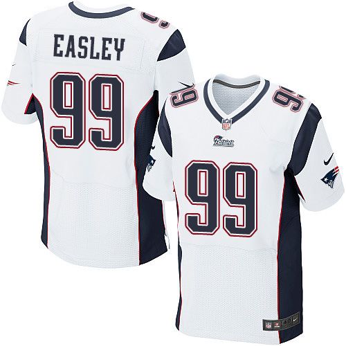 Nike Patriots #99 Dominique Easley White Men's Stitched NFL Elite Jersey Nike Patriots #99 Dominique Easley White Men's Stitched NFL Elite Jersey
