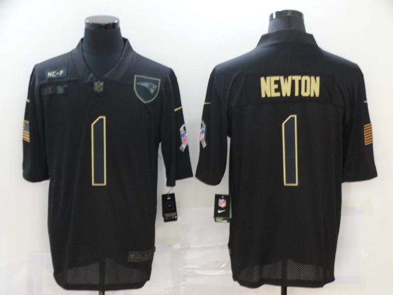 Nike Patriots 1 Cam Newton Black 2020 Salute To Service Limited Jersey Nike Patriots 1 Cam Newton Black 2020 Salute To Service Limited Jersey