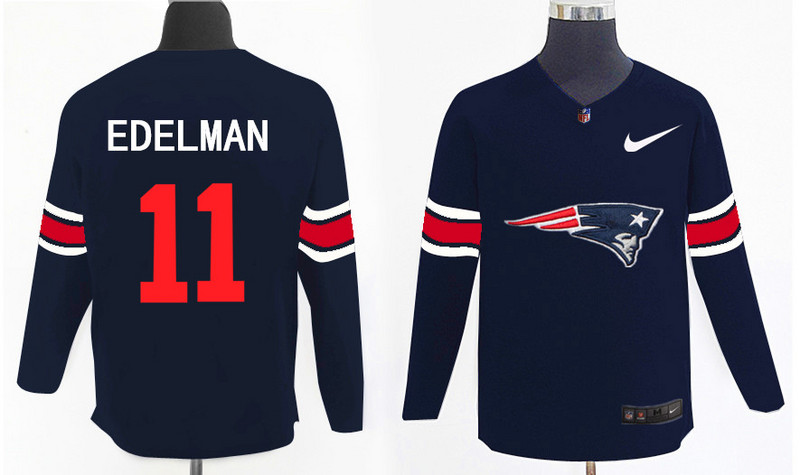 Nike Patriots 11 Julian Edelman Navy Knit Sweater Nike Patriots 11 Julian Edelman Navy Knit Sweater