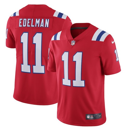 Nike Patriots 11 Julian Edelman Red 2020 New Vapor Untouchable Limited Jersey Nike Patriots 11 Julian Edelman Red 2020 New Vapor Untouchable Limited Jersey