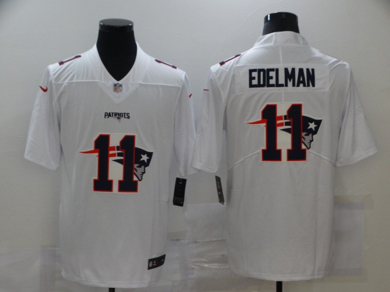 Nike Patriots 11 Julian Edelman White Shadow Logo Limited Jersey Nike Patriots 11 Julian Edelman White Shadow Logo Limited Jersey