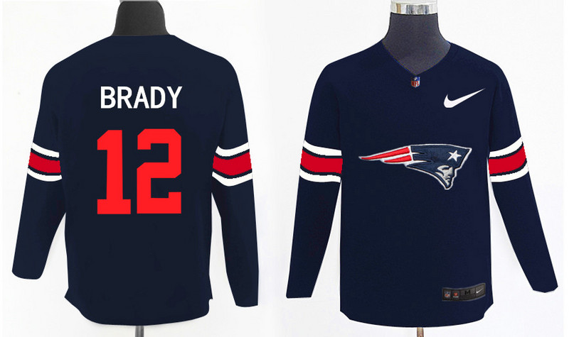 Nike Patriots 12 Tom Brady Navy Knit Sweater Nike Patriots 12 Tom Brady Navy Knit Sweater