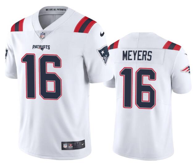 Nike Patriots 16 Jakobi Myers White Vapor Untouchable Limited Jersey Nike Patriots 16 Jakobi Myers White Vapor Untouchable Limited Jersey