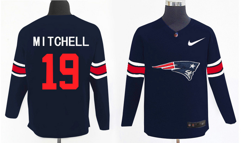 Nike Patriots 19 Malcolm Mitchell Navy Knit Sweater Nike Patriots 19 Malcolm Mitchell Navy Knit Sweater