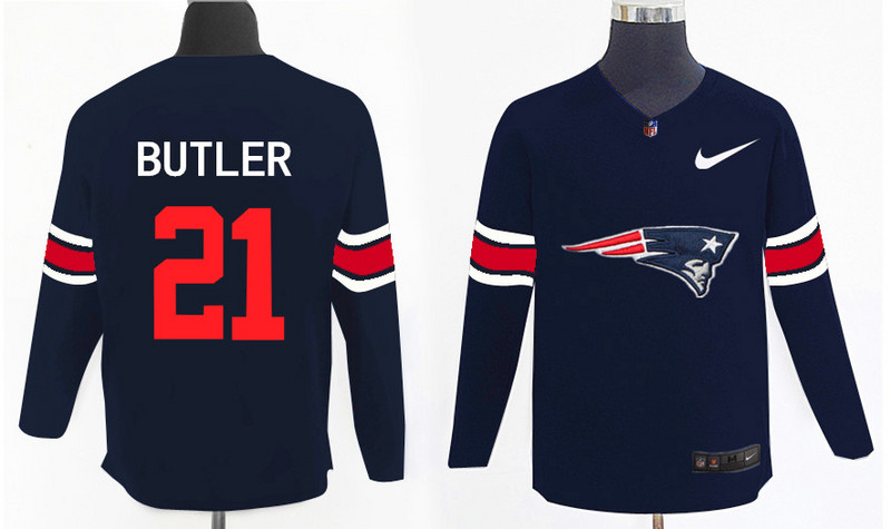 Nike Patriots 21 Malcolm Butler Navy Knit Sweater Nike Patriots 21 Malcolm Butler Navy Knit Sweater