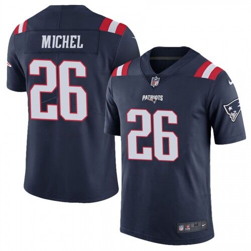 Nike Patriots 26 Sony Michel Navy Color Rush Limited Jersey Nike Patriots 26 Sony Michel Navy Color Rush Limited Jersey